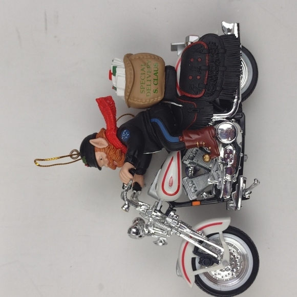 HARLEY DAVIDSON ORNAMENT Collection- LETTERS TO SANTA 1997 Vtg - Picture 2 of 9